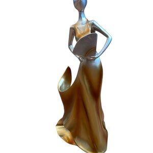 Elegant Gold and Silver Figurine